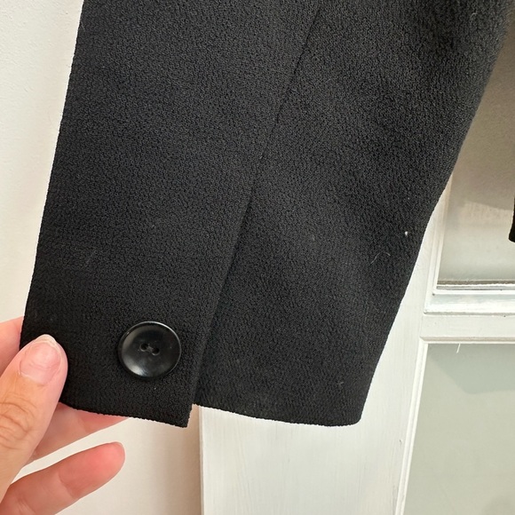 Vintage Talbots 100% Wool Classic Elegant Black Blazer Jacket Women’s Size 8 M - Picture 5 of 7